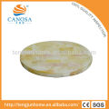 Chinês de água doce shell copo tapete para decoração de mesa